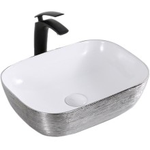 Раковина-чаша Mira 46 MR-4632LWS Белая Серебро