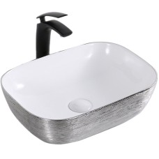 Раковина-чаша Mira 46 MR-4632LWS Белая Серебро