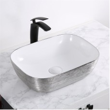 Раковина-чаша Mira 46 MR-4632LWS Белая Серебро