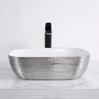 Раковина-чаша Mira 46 MR-4632LWS Белая Серебро