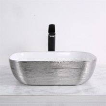 Раковина-чаша Mira 46 MR-4632LWS Белая Серебро