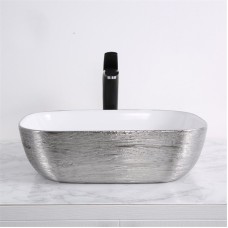 Раковина-чаша Mira 46 MR-4632LWS Белая Серебро