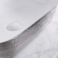 Раковина-чаша Mira 46 MR-4632LWS Белая Серебро