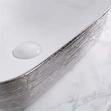 Раковина-чаша Mira 46 MR-4632LWS Белая Серебро