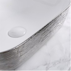 Раковина-чаша Mira 46 MR-4632LWS Белая Серебро