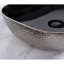 Раковина-чаша CeramaLux 50 D1302H020 Серебро Черная