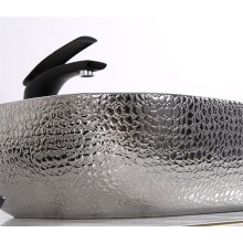 Раковина-чаша CeramaLux 50 D1302H020 Серебро Черная