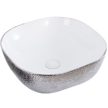 Раковина-чаша CeramaLux 42 D1301H021 Белая Серебро