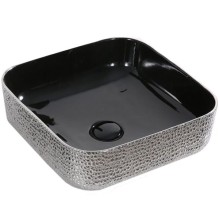 Раковина-чаша CeramaLux 38 D1303H020 Черная Серебро