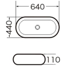 Раковина-чаша Grossman 64 GR-3011 Белая