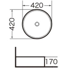 Раковина-чаша Grossman 42 GR-3014 Белая