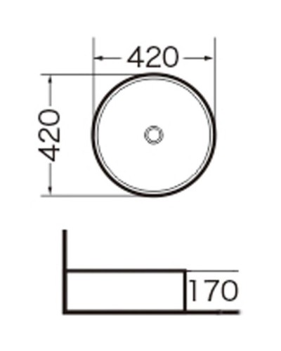Раковина-чаша Grossman 42 GR-3014 Белая