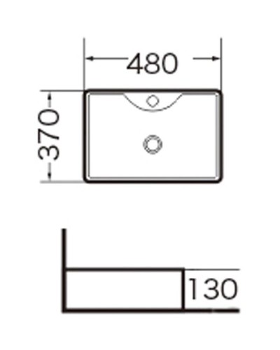 Раковина-чаша Grossman 48 GR-3017 Белая