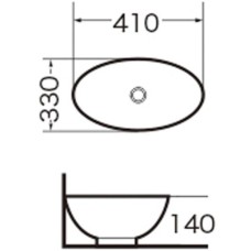 Раковина-чаша Grossman 41 GR-3018 Белая