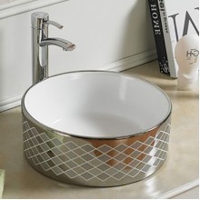 Раковина-чаша CeramaLux 41 7078ASP Серебро