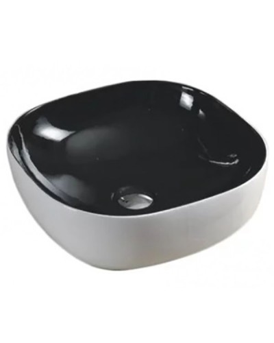 Раковина-чаша CeramaLux 43 360 Черная Белая