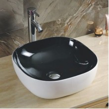 Раковина-чаша CeramaLux 43 360 Черная Белая