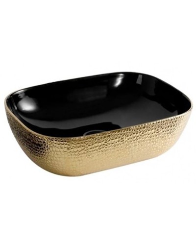 Раковина-чаша CeramaLux 46 D1333H022 Черная Золотая