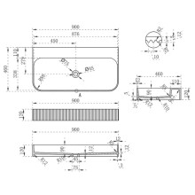 Раковина 90x46 см Vincea VWB-6SG90MW