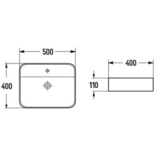 Раковина 50x40 см Vincea VBS-50550