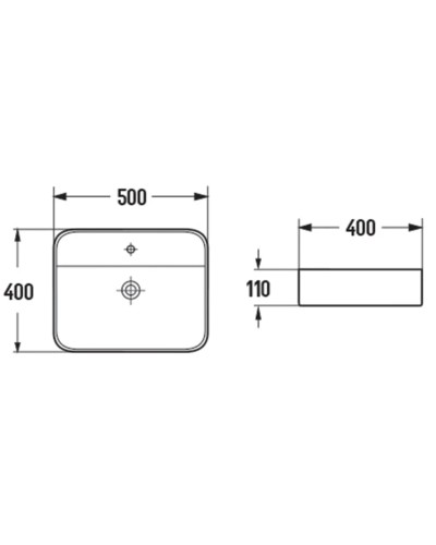 Раковина 50x40 см Vincea VBS-50550