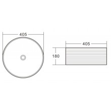 Раковина-чаша BelBagno 41 BB1406 Белая