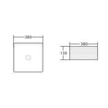 Раковина-чаша BelBagno 38 BB1407 Белая