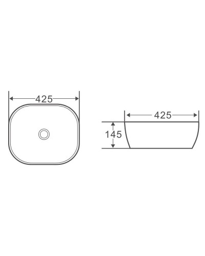 Раковина-чаша BelBagno 43 BB1301 Белая