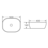 Раковина-чаша BelBagno 50 BB1302 Белая