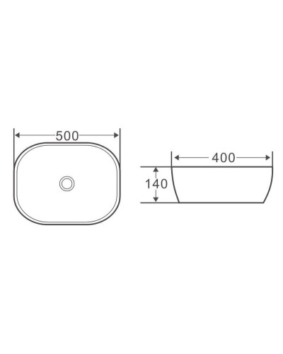 Раковина-чаша BelBagno 50 BB1302 Белая
