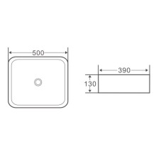 Раковина-чаша BelBagno 50 BB1304 Белая