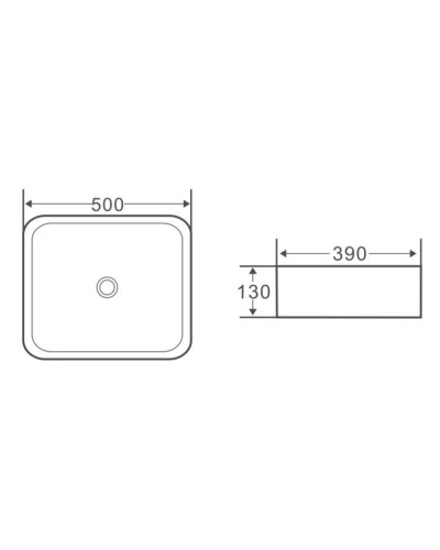 Раковина-чаша BelBagno 50 BB1304 Белая