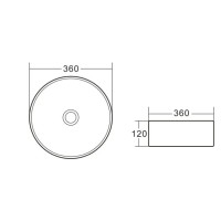 Раковина-чаша BelBagno 36 BB1357 Белая