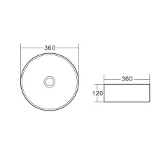 Раковина-чаша BelBagno 36 BB1357 Белая