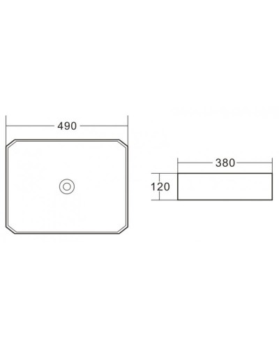 Раковина-чаша BelBagno 49 BB1386 Белая