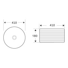 Раковина-чаша BelBagno 41 BB1420 Белая
