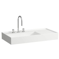 Раковина-чаша с полочкой справа 90 см Laufen Kartell by Laufen 8.1033.8.000.104.1