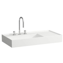 Раковина-чаша с полочкой справа 90 см Laufen Kartell by Laufen 8.1033.8.000.104.1