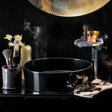 Раковина-чаша 42 см, глянцевый черный Laufen Kartell by Laufen 8.1233.1.020.112.1