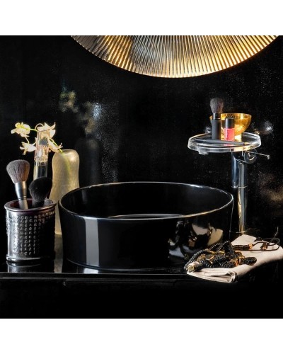 Раковина-чаша 42 см, глянцевый черный Laufen Kartell by Laufen 8.1233.1.020.112.1