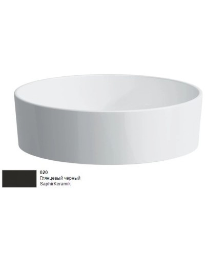 Раковина-чаша 42 см, глянцевый черный Laufen Kartell by Laufen 8.1233.1.020.112.1