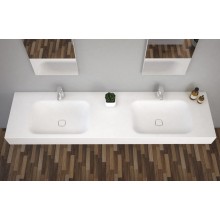 Консольная раковина из литьевого мрамора двойная CEZARES TITAN-1800-2-LVB-SOSPESO
