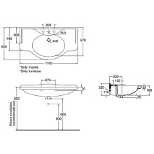 Раковина Azzurra Giunone 110 GIU200110/ALZA bix1 Белая