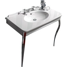 Раковина-консоль Kerasan Retro 100 1049K0 bix3 cr legs Белая Хром