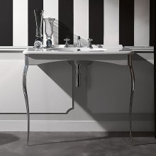 Раковина-консоль Kerasan Retro 100 1049K0 bix3 cr legs Белая Хром