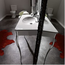 Раковина-консоль Kerasan Retro 100 1049K0 bix3 cr legs Белая Хром