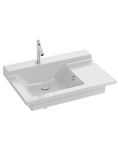 Подвесная раковина-столешница с отверстием для смесителя 80 см Jacob Delafon Soprano EXL112-00