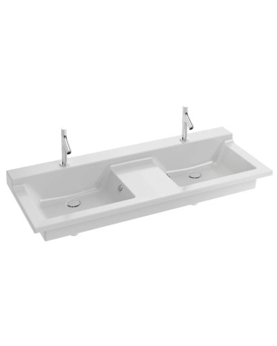 Подвесная раковина-столешница с отверстиями для смесителей 140 см Jacob Delafon Soprano EXJ112-00