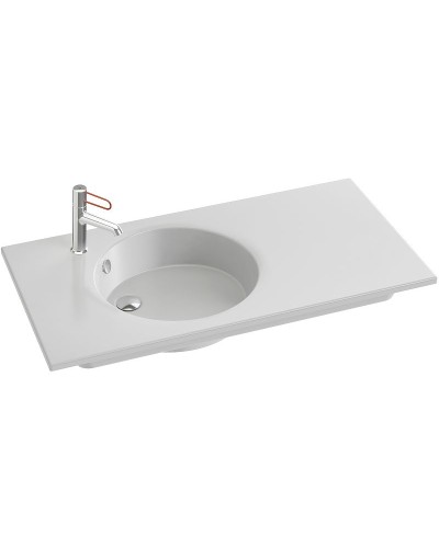 Раковина Jacob Delafon Odeon Rive Gauche 100 EXAU112-Z-00 Белая