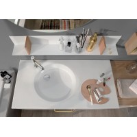 Раковина Jacob Delafon Odeon Rive Gauche 100 EXAU112-Z-00 Белая